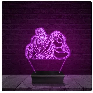 Luminária e Abajur Acrílico Led - Thanos Manopla