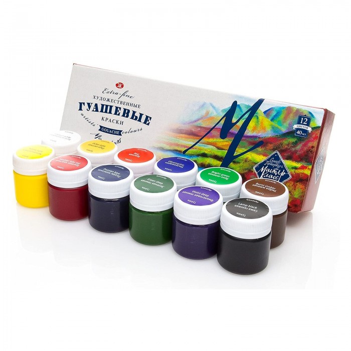 GOUACHE NEVSKAYA PALITRA MASTER CLASS 12 CORES 40ML Shopee Brasil