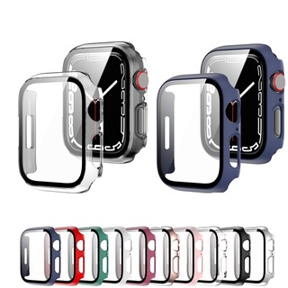 Vidro + capa para apple relógio ultra caso 49mm smartwatch pc pára-choques  protetor de tela pulseira temperado iwatch série acessórios - AliExpress