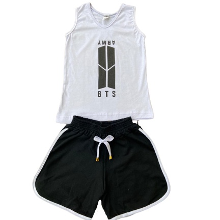 Conjunto bts best sale blusa e saia