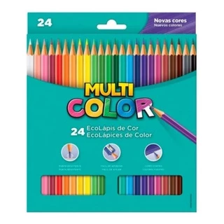 Lápis De Cor 24 Cores Multicolor Faber Castell