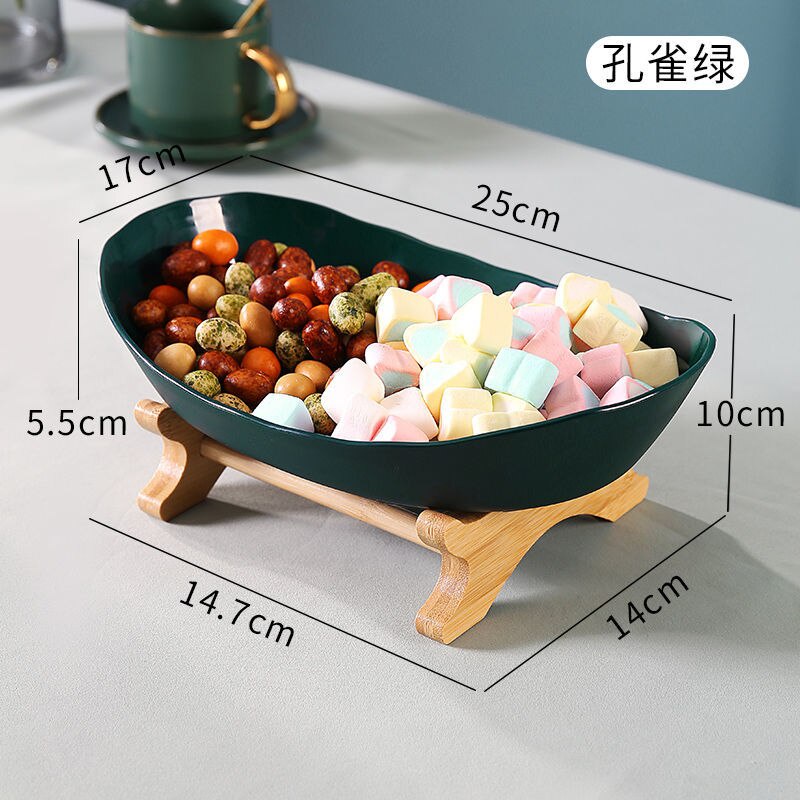 Prato De Bambu Com Três Camadas Para Lanches | Shopee Brasil
