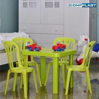 Kit Mesa Mesinha Infantil Desmontável + Cadeira P/ Crianças Estudo Alimentação Multiuso Praia Piscina
