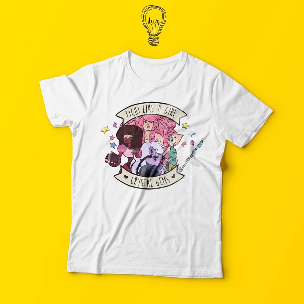 Camiseta Steven Universo Crystal Gems