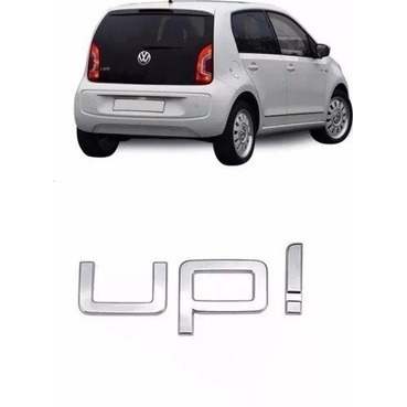 Emblema Up Cromado Traseiro Original Vw | Shopee Brasil