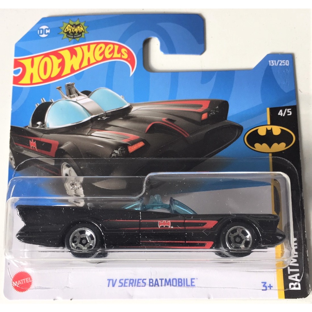 Carrinho Hot Wheels Batman Tv Series Batmobile Dc 4/5
