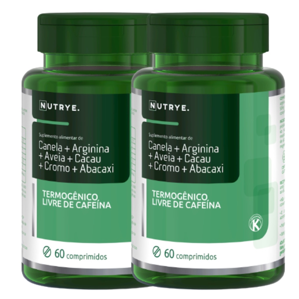 Kit 2x Suplemento Termogenico Emagrecedor Sem Cafeína -120 Comprimidos ...