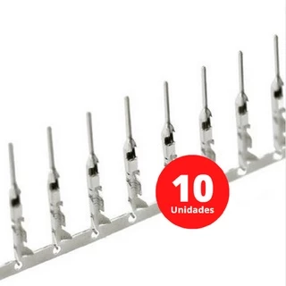 Jumper 1 Pino Aco 10 Unidades Conector Macho para Jumper 2,54mm Para Protoboard PCB Prototipo Circuito Eletronico Esp8266 Arduino