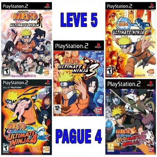 Naruto Ultimate Ninja Coleção (5 Jogos) Ps2 Patch | Shopee Brasil