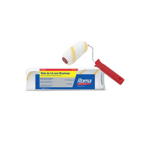 Rolo La Roma Sem Respingo 822/23 23cm - ROMA PINCEIS | Shopee Brasil