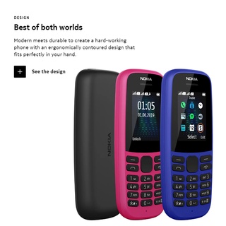 Celular Nokia 105 Básico | 1.77 " QQVGA 4MB RAM Bateria Removível 800 mAh Radio FM