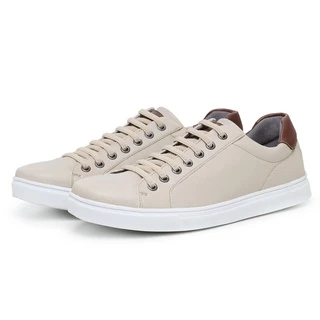 Sapatênis Masculino Casual Macio Confortavel Marfim