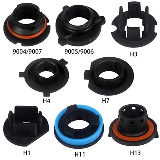 2 Peças Base Adaptadora De Farol LED Para Carro H4 H1 H3 H11 H7 HB3 HB4 9006 9005