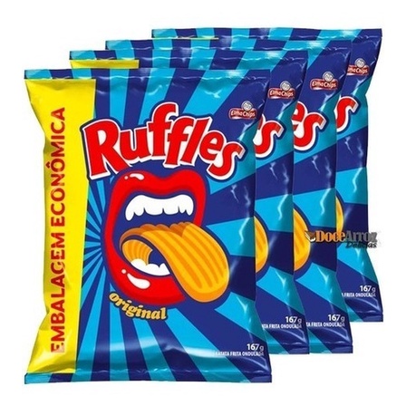 Kit 4 Batata Ruffles Gigante Original - Mega Kit 4 Pacotes Batata ...