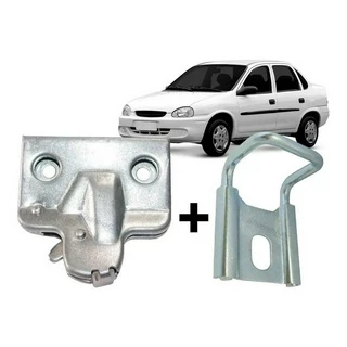 Fechadura Tranca + Batente Porta Malas Corsa Classic Sedan