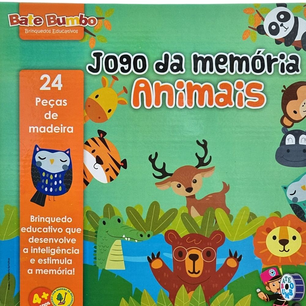 Dominó Educativo Junges Animais em Inglês - Braseiro