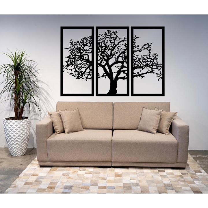 Quadros Decoração Árvore da Vida Ambiente Sala Estar mdf