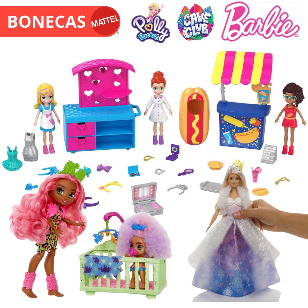 Food Truck 2 Em1 Mattel Polly Pocket Loira