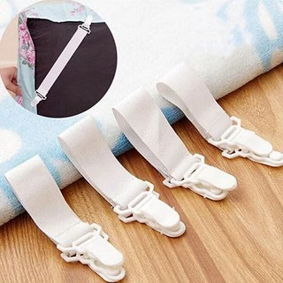 Big_ 4 Pç/Kit Prendedor Elástico com Velcro de Colchão para Lençol de Cama/Cobertores