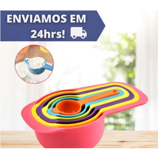 Colheres Medidoras - 6 peças Medida, medidor Bolo Cozinha Confeitaria 5014