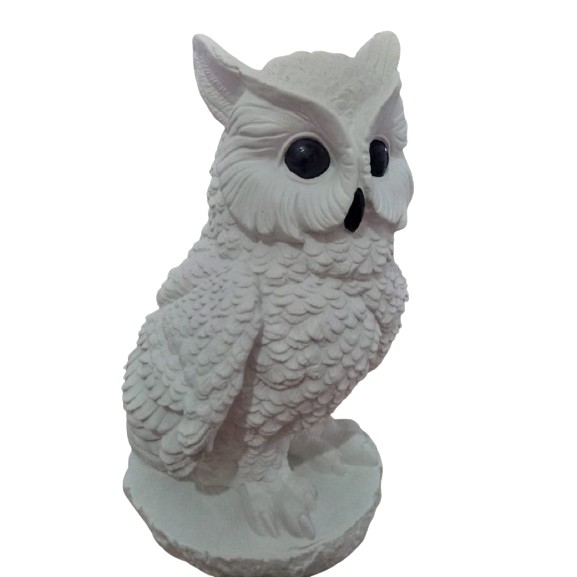 coruja decoração infeite estatua decorativa em gesso para sala quarto biblioteca escritório