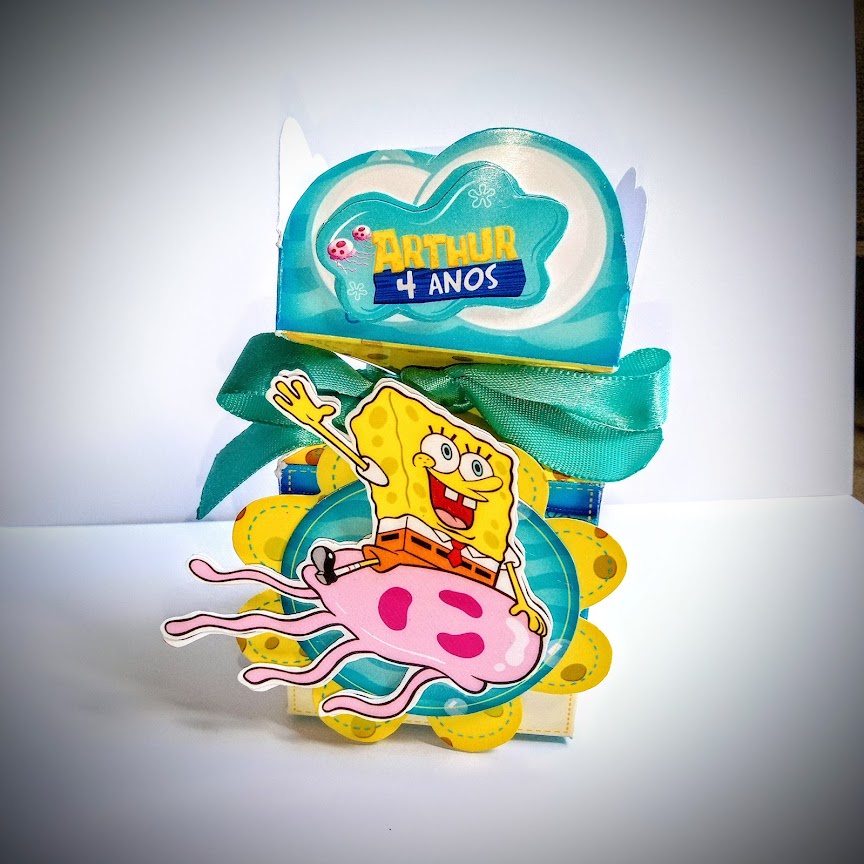 Kit 10 Caixa Milk Desmontada Bob Esponja