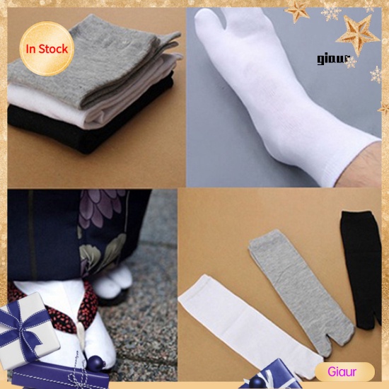 Giaur 1 Par Unisexo Kimono Japonês Flip Flop Sandália Split Toe Tabi Ninja Geta Meias