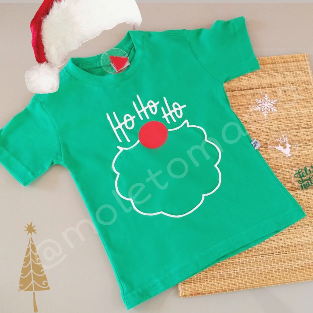 Camiseta Infantil Natal Ho Ho Ho