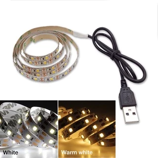 Pronto Estoque LED Strip Luz USB Alimentado 2835 DC5V White 60leds/m