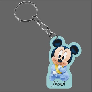 Chaveiro Mickey bebe fofo personalizado em MDF