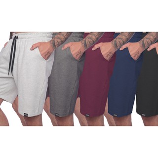 Kit 5 bermuda masculina Shorts Moletom Masculinas Esportiva Treino E Casual