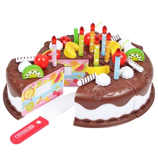 Cozinha das crianças bolo de aniversário fingir brinquedo de