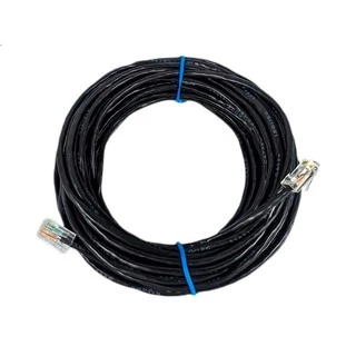 Cabo Rede Cat5e Preto 50m Metro Internet Net Lan Utp Montado