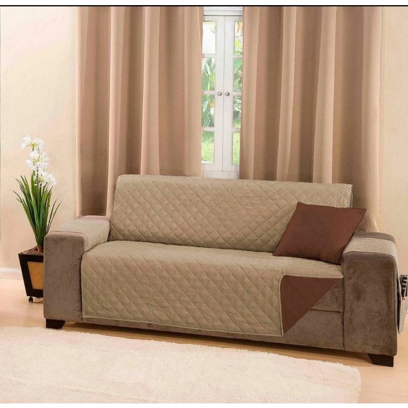 capa de sofa retrátil 4 lugares padrão Assento 2.20