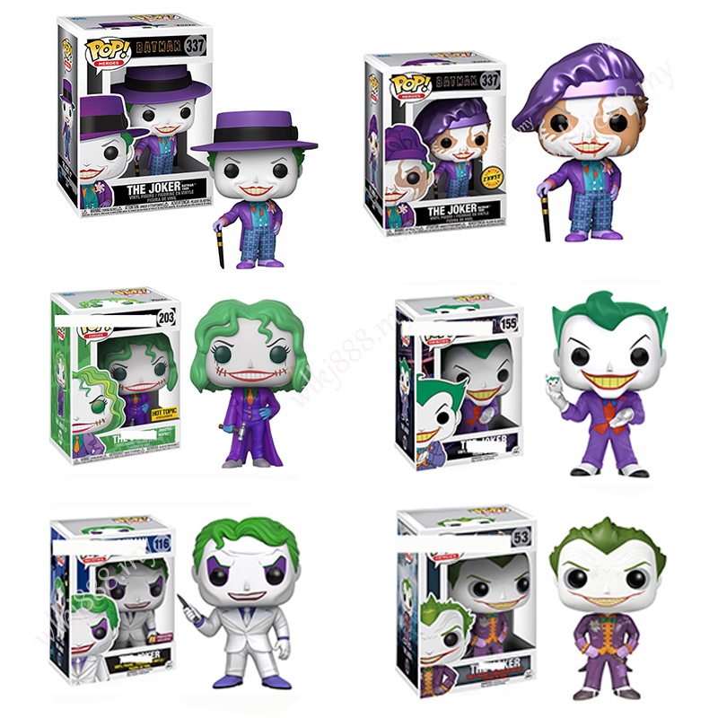 Funko Pop Arkham Asylum Batman1989 Joker 53 # 116 # 155 # 203 # Figura Boneca