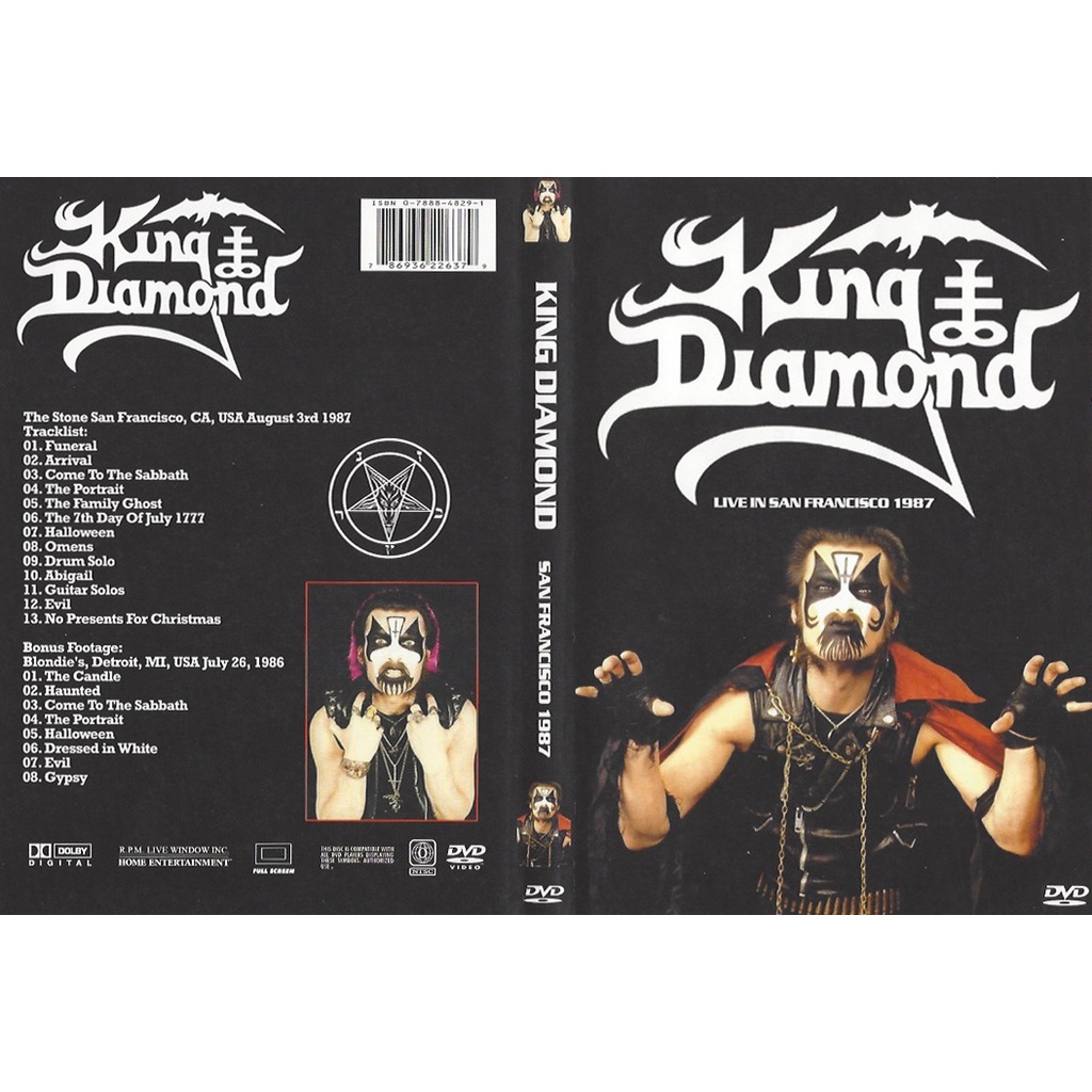 King Diamond E Mercyful Fate 2 Dvds Bootlegs Rarissimos 