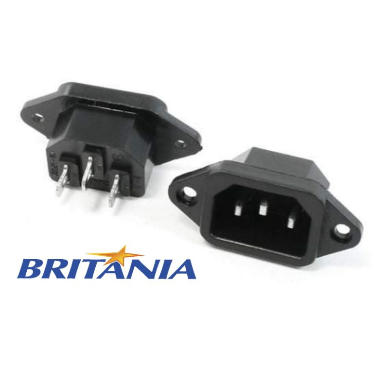 Conector Tomada 3 Pinos Para Panelas Elétricas de Pressão e Arroz Britania