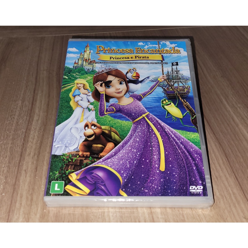 DVD Lacrado Princesa Encantada Princesa E Pirata The Swan Princess   54d841e6407a34bb965b1ae5cb203c77