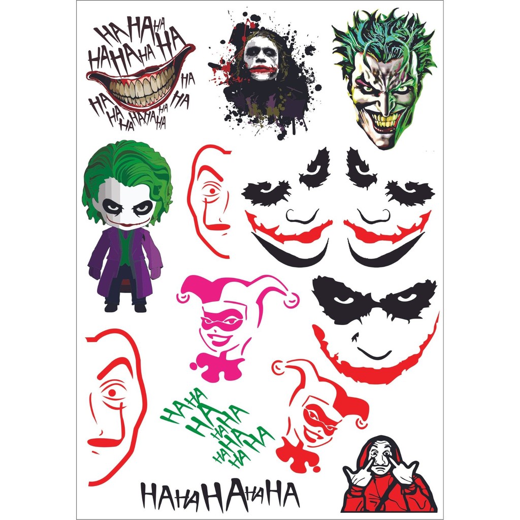 Quadro Decorativo Coringa e Arlequina Poster Filme Black Joker Alta  Definição 28x20cm, roupa da arlequina e do coringa