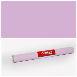Papel Adesivo Contact Lilás Fosco Opaco Lavável 45 Cm X 2 Mts