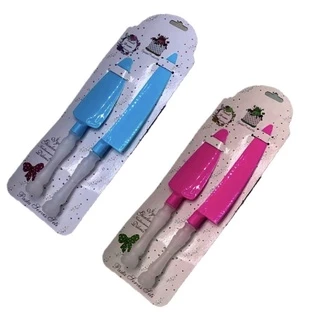 Kit Cortadores de Bolo 2 Peças Espátula Confeitaria em Oferta na Shopee