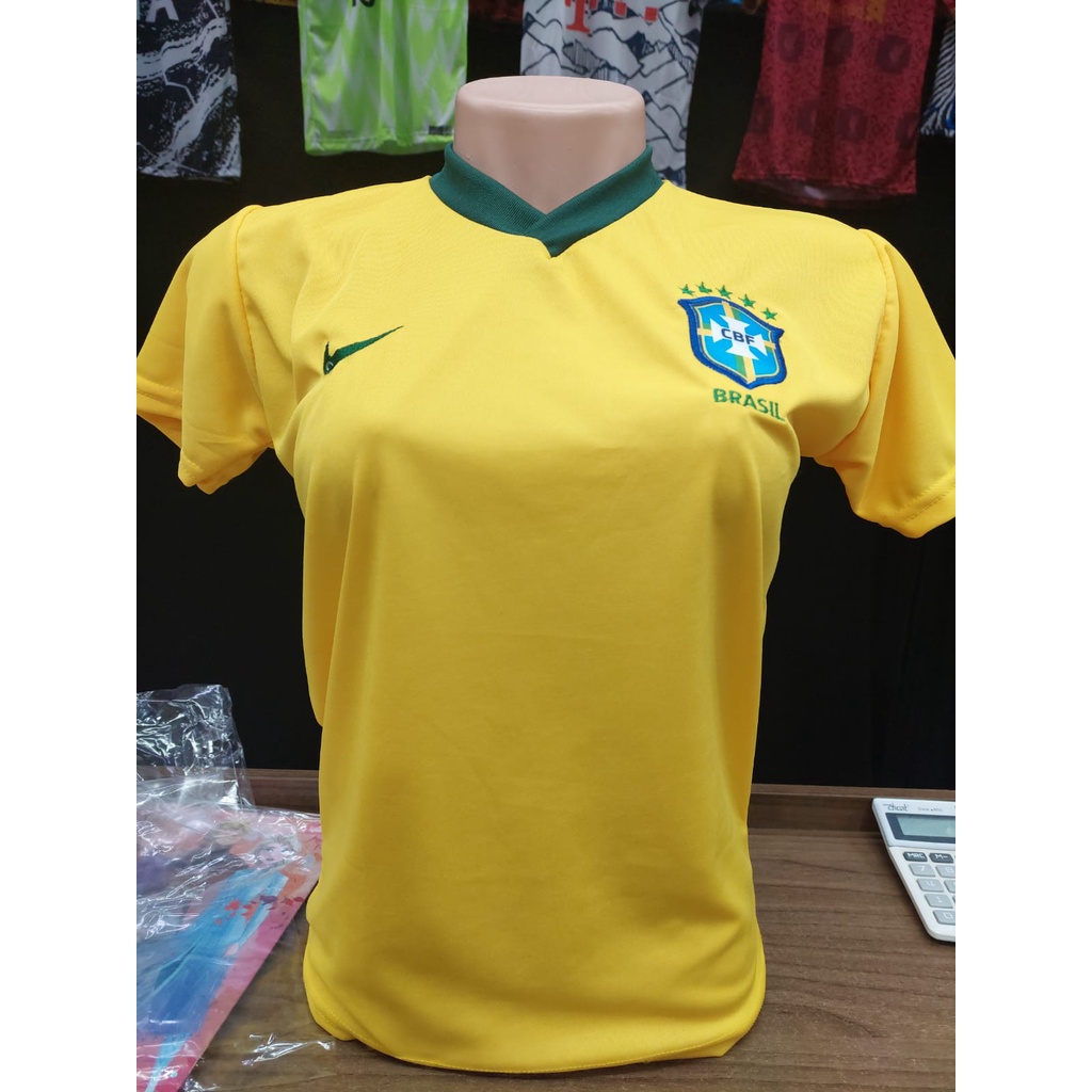 Camiseta De Time Do Brasil Feminina, melhor Promoção de 2022, Garanta já a  sua!! Envio 24hs!!