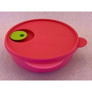 Tupperware Pote Cristalwave 1l Rosa E Verde Com Divisórias