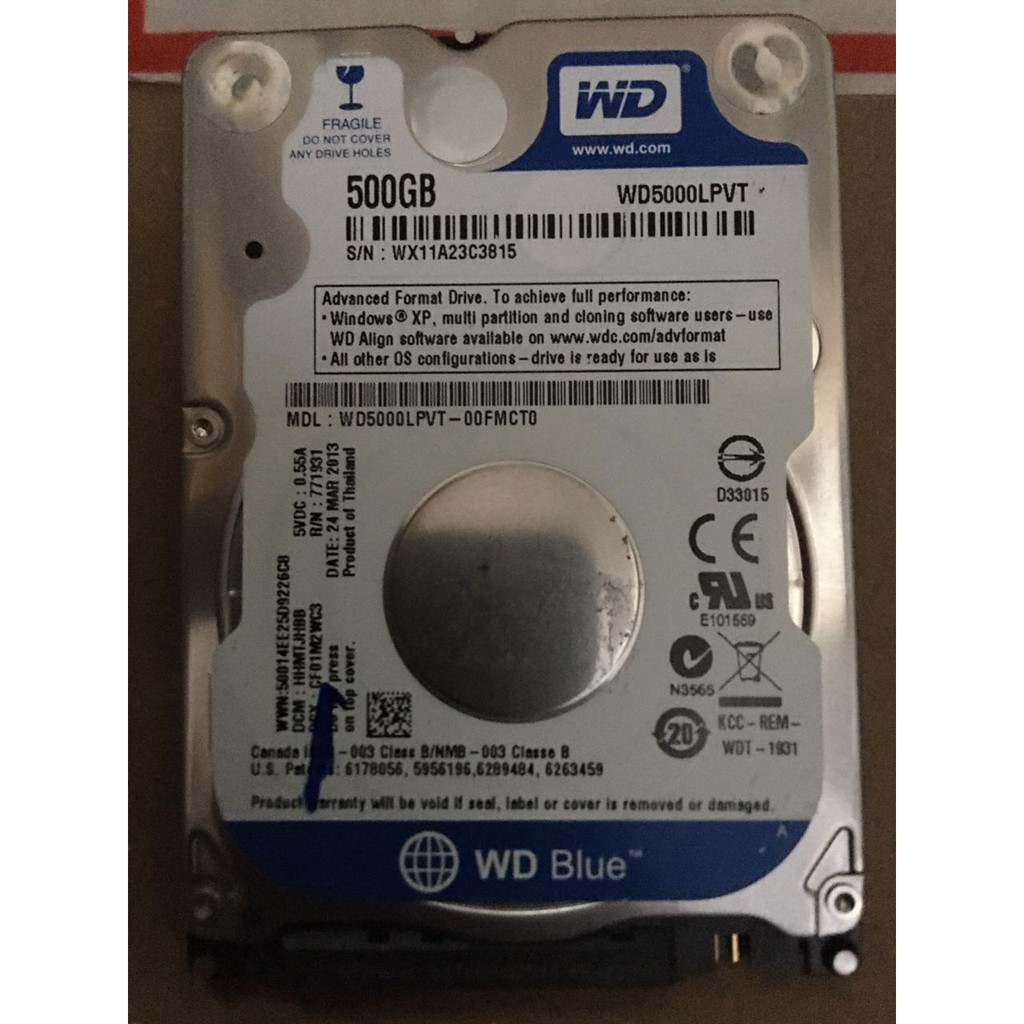 Hd Wd Wd5000lpvt 500gb Com Defeito Cod3 | Shopee Brasil