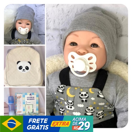 A boneca bebe reborn barata100 reais menino barata por 100 reais extra, extra