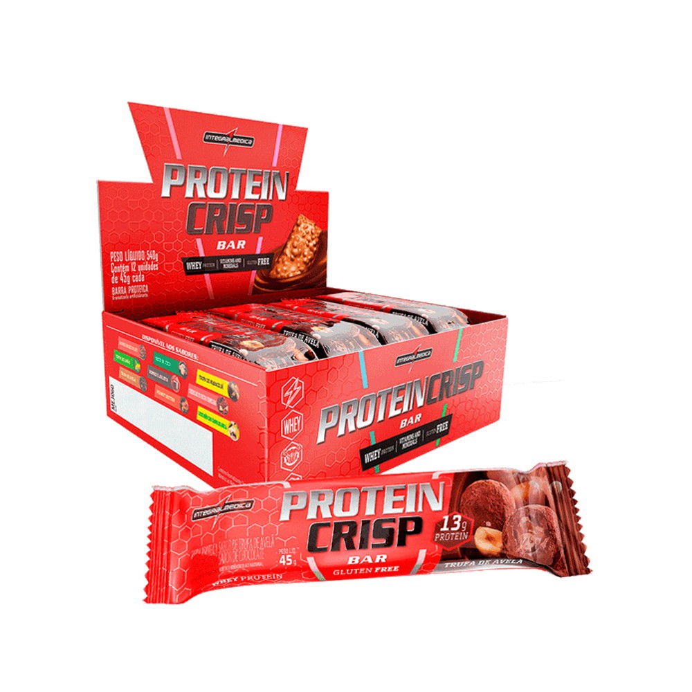 Protein Crisp Bar (caixa C/12) - Integral Médica