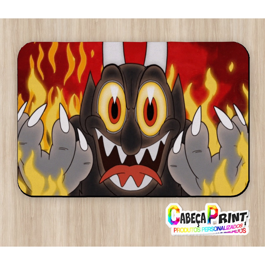 cuphead ゲーミングマウスパッド　レア Mouse Pad 20x28 Cm Cuphead | Shopee Brasil