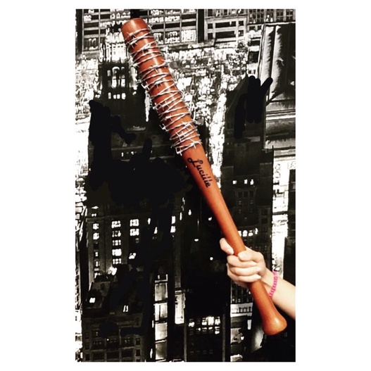 Taco de madeira Lucille - Negan - The Walking Dead