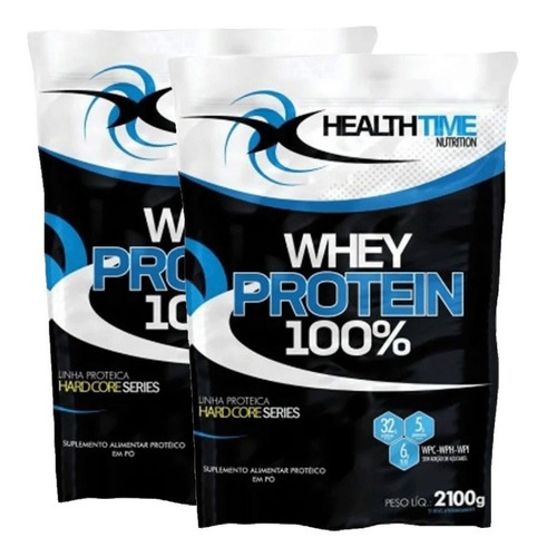 Whey Protein 100% 4,2kg (2 Pacotes) Healthtime