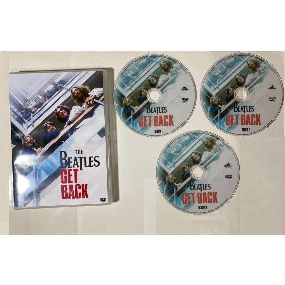 ◆THE BEATLES GET BACK DVD ３枚組 02069 DVD - The Beatles - Get Back (Ano de Produção: 2021) - Série com 3